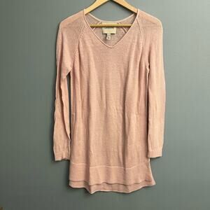 Lands’ End Linen Blend Tunic Sweater